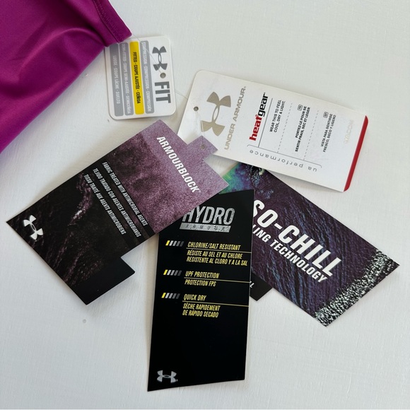 Under Armour NWT $39.99 1253113 Women's Hydro Armour Vent Moxey Tank size Large - Picture 5 of 9